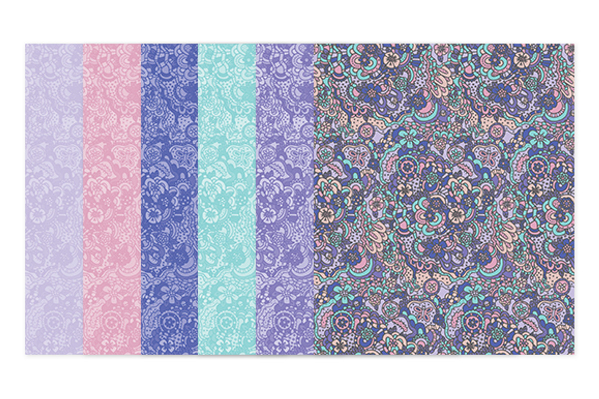 Flower Power Pack 3, a Pattern Graphic by Ariel Tyndell Design (Photo 2 of 2)
