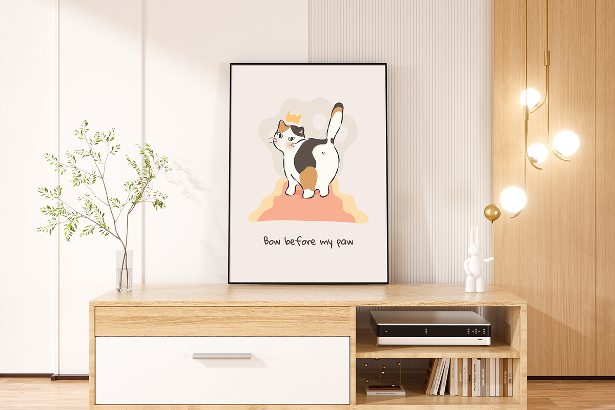 Sassy Whiskers – Cute Cat Vector Set, an Animal Illustration by feverfew.an (Photo 10 of 11)