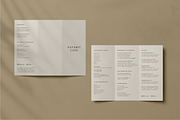 Minimalist Trifold Menu Template, a Stationery Template by Paraná Studio (Thumbnail 2 of 7)