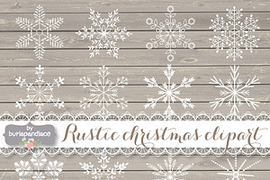 Vector Rustic christmas clipart