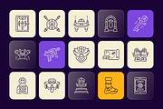 Video Game Icons Set, an Outline Icon by Prosymbols (Thumbnail 6 of 7)