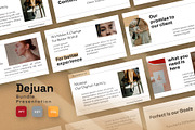 Dejuan Google Slide Template, a Presentation Template by GridlineType (Thumbnail 1 of 11)