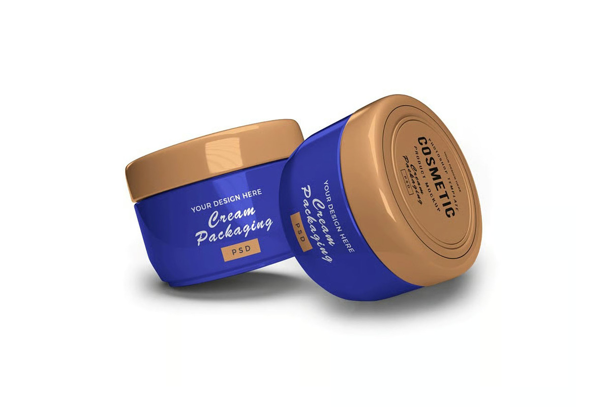 Cosmetic Cream Jar Mockup Template, a Packaging Mockup by DesignRushMarket (Photo 8 of 11)