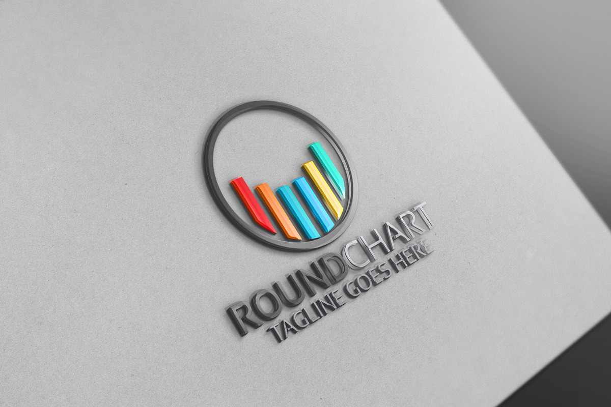 Rounded Chart Logo, a Branding & Logo Template by Josuf Media