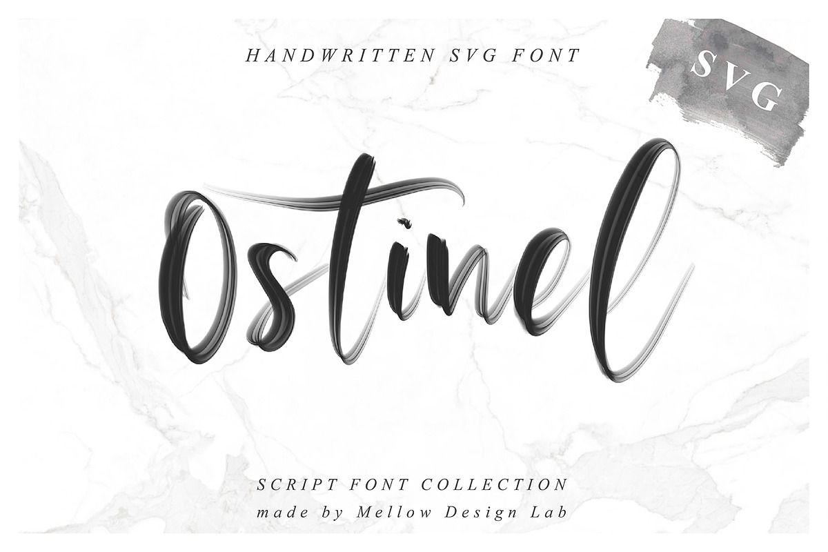 Ostinel SVG Font, a Script Font by Creamy Script (Photo 10 of 10)