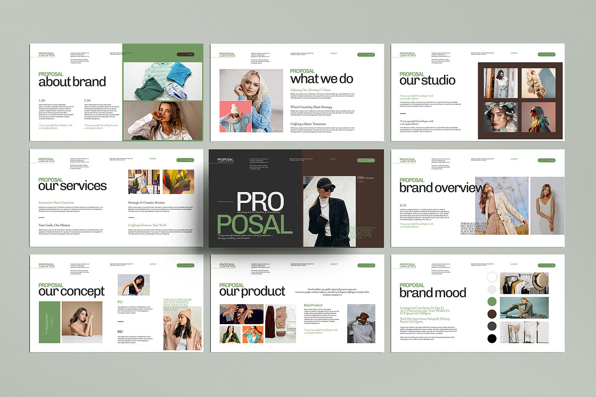 Brand Proposal Presentation Template, a Presentation Template by MightyDesign (Photo 1 of 8)