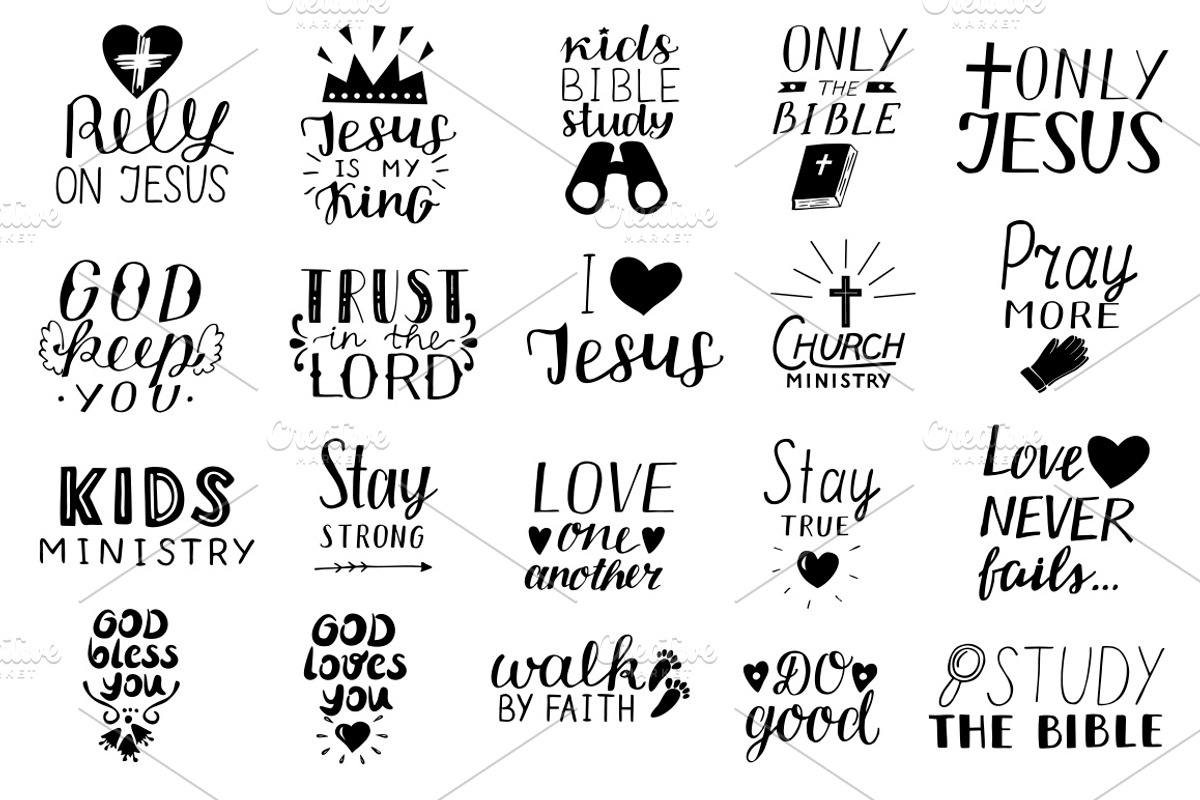 120 CHRISTIAN QUOTES, an Illustration by Ola-la-la (Photo 5 of 15)
