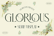 Glorious Serif Display Font