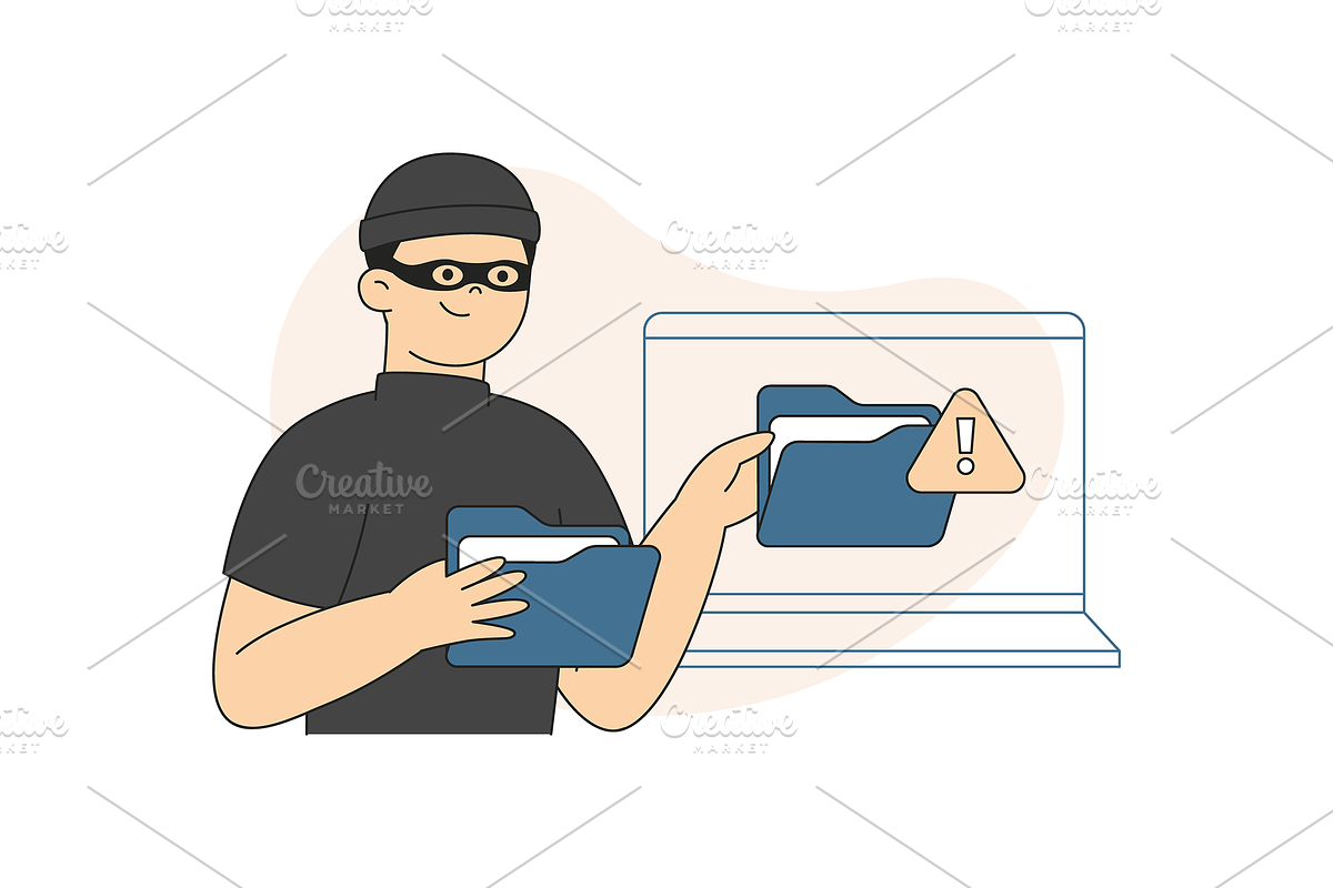 Cyber Crime Illustration, an Object Graphic by Jump Studio (Photo 3 of 12)