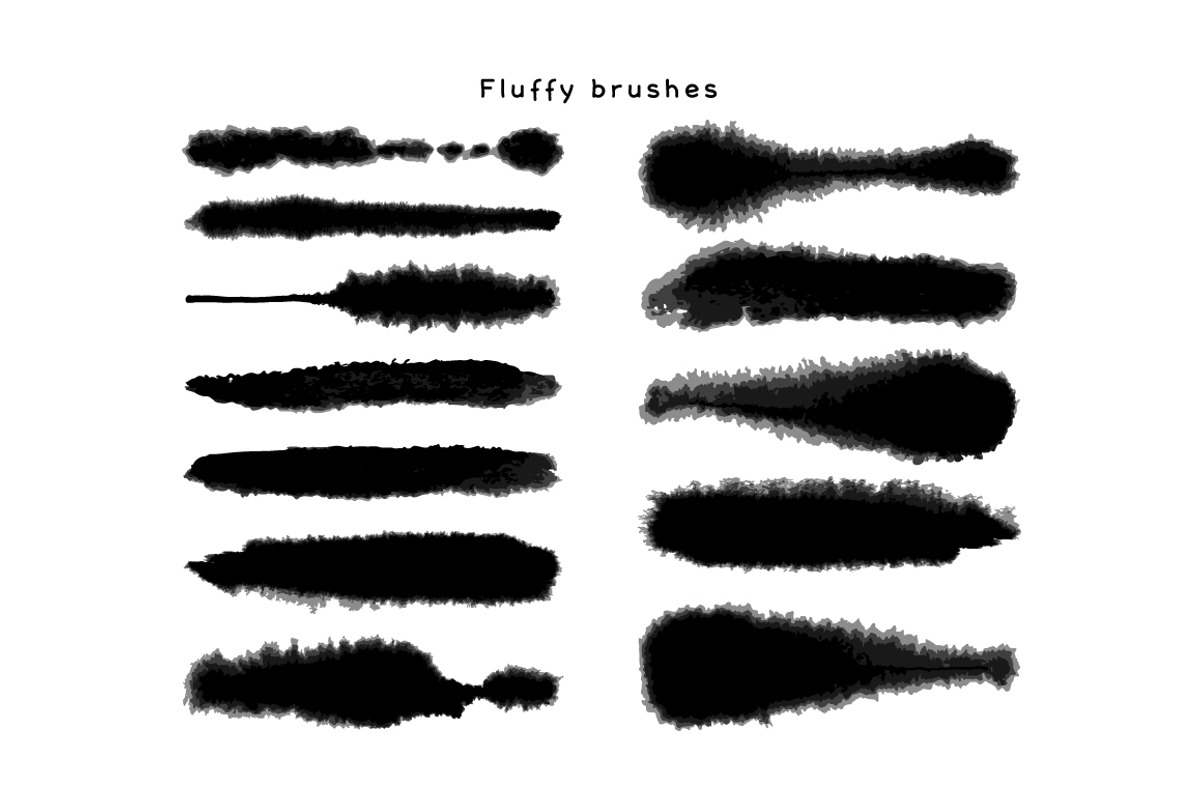 Fluffy Brushes for Illustrator, a Brush Add-On by Mazheika Store (Photo 7 of 8)