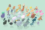 Quirky Series - Animals Mega Pack, an Animal 3D Model by Polydactyl (Thumbnail 3 of 13)