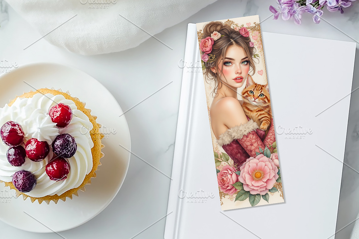 Valentine Bookmarks Set, 8 jpg, a Decorative Illustration by GalaDesign03 (Photo 4 of 4)