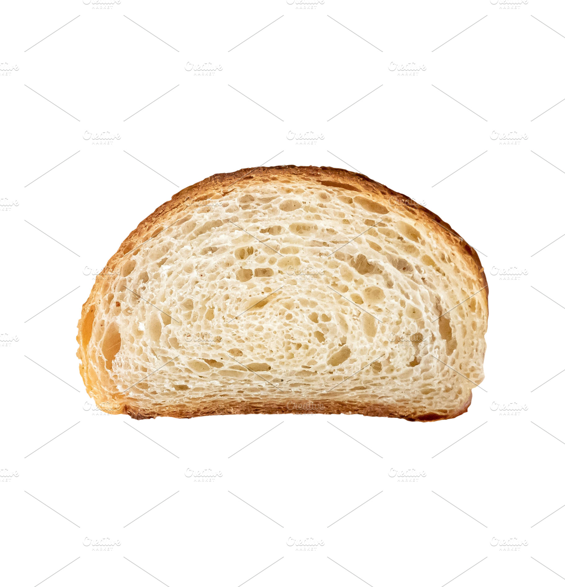 Slice of white bread isolated, a Food & Drink Photo by BOOCYS