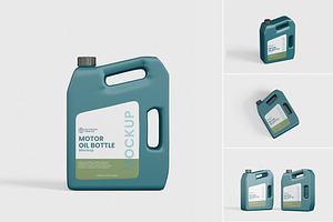 Engine Oil Can Mockup
