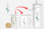 Easter Lily Clipart, a Graphic by Artnoy (Thumbnail 4 of 5)