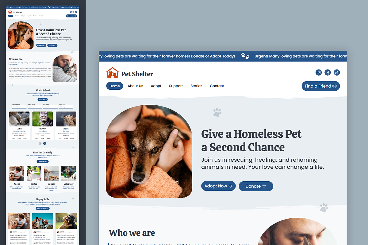Pet Shelter - Wix Studio Website preview 6