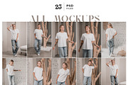 T-shirt Model Mockup Bundle, a Shirt Mockup by Neutral Mockups (Thumbnail 3 of 7)
