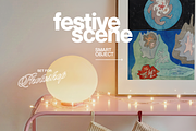 A3 Poster Mockup Retro Xmas Scene, an Advertising Mockup by WasMockups (Thumbnail 2 of 6)