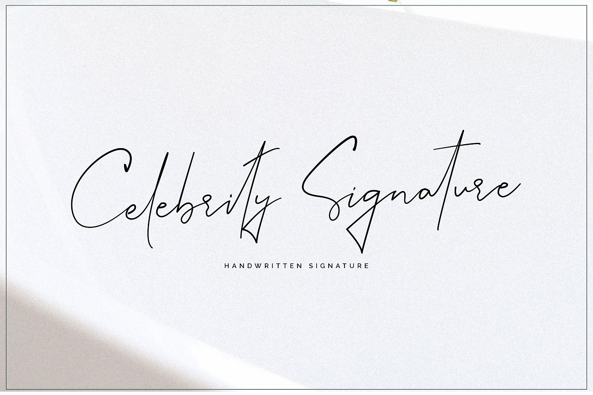 Celebrity Signature Font