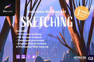 Procreate Brushes set : Sketching