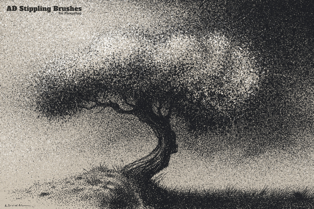 AD Stippling Brushes, a Brush Add-On by Alex Dukal (Photo 9 of 9)