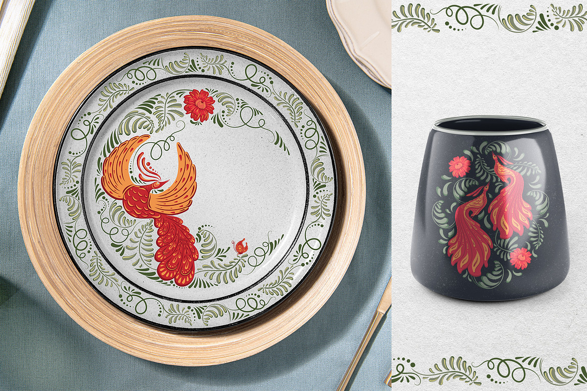PETRYKIVKA - Ukranian folk art, an Illustration by Evgenia Pichkur (Photo 7 of 15)