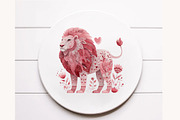 Floral Valentine Animal Clipart, an Illustration by Designworld (Thumbnail 10 of 10)