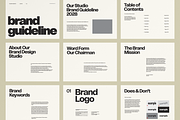Brand Guidelines template Minimal, a Presentation Template by GAZINEOGRAPHIC (Thumbnail 1 of 2)