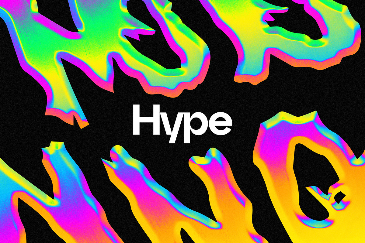 Hype - Neon Chrome Effect, a Texture Graphic by Studio 2am (Photo 1 of 8)