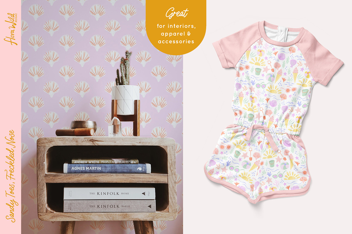 Seaside Inspired Pattern Collection, a Pattern Graphic by Flora Wild Designs (Photo 4 of 5)