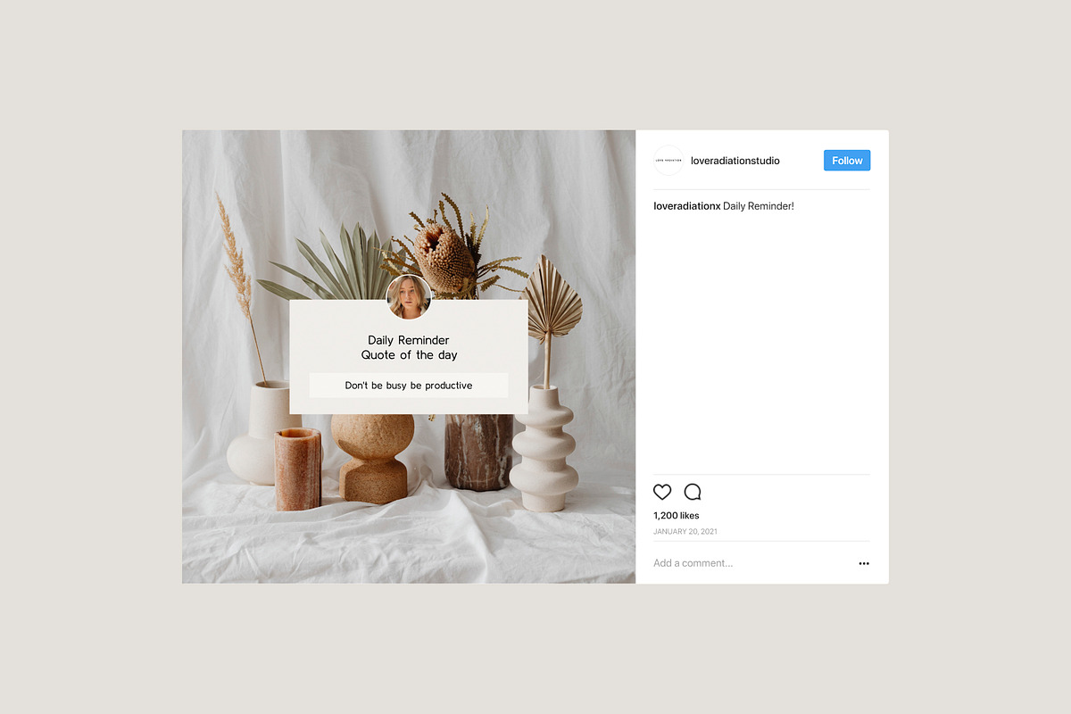 CANVA PS Instagram Posts Templates, a Social Media Template by Love Radiation Studio (Photo 10 of 22)