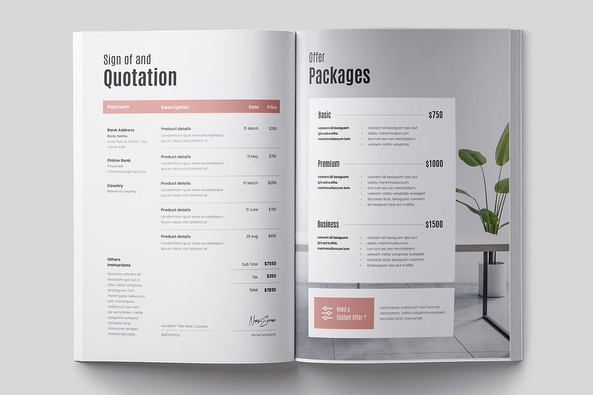 Business Proposal Template, Brochure, a Brochure Template by Niofix (Photo 7 of 9)