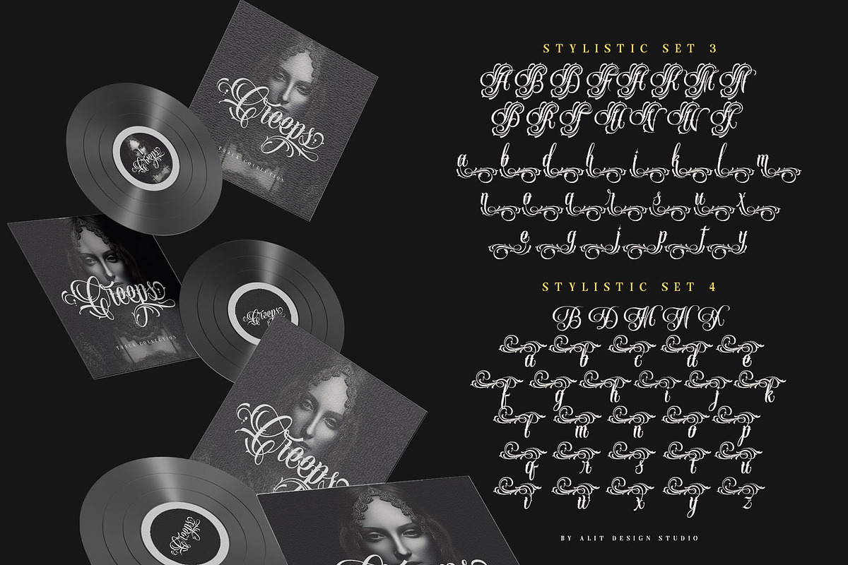 Handrid Familia Typeface, a Script Font by alit design (Photo 8 of 20)