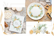 Cozy Christmas. Watercolor Clip Art., a Seasonal Illustration by Farida Bik (Thumbnail 6 of 13)