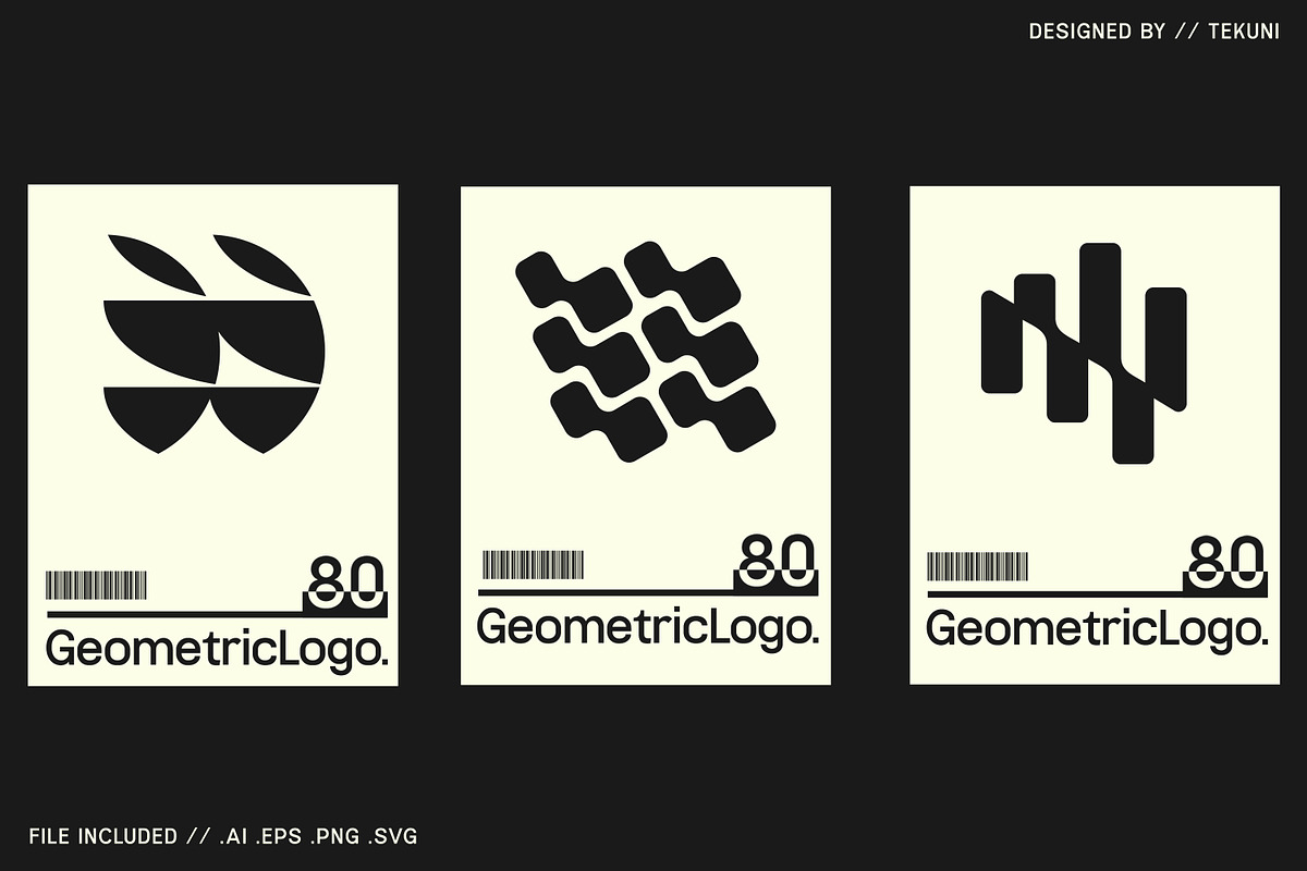 Geometric Logo Pack, a Solid Icon by Tekuni (Photo 12 of 14)