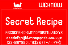Secret Recipe font