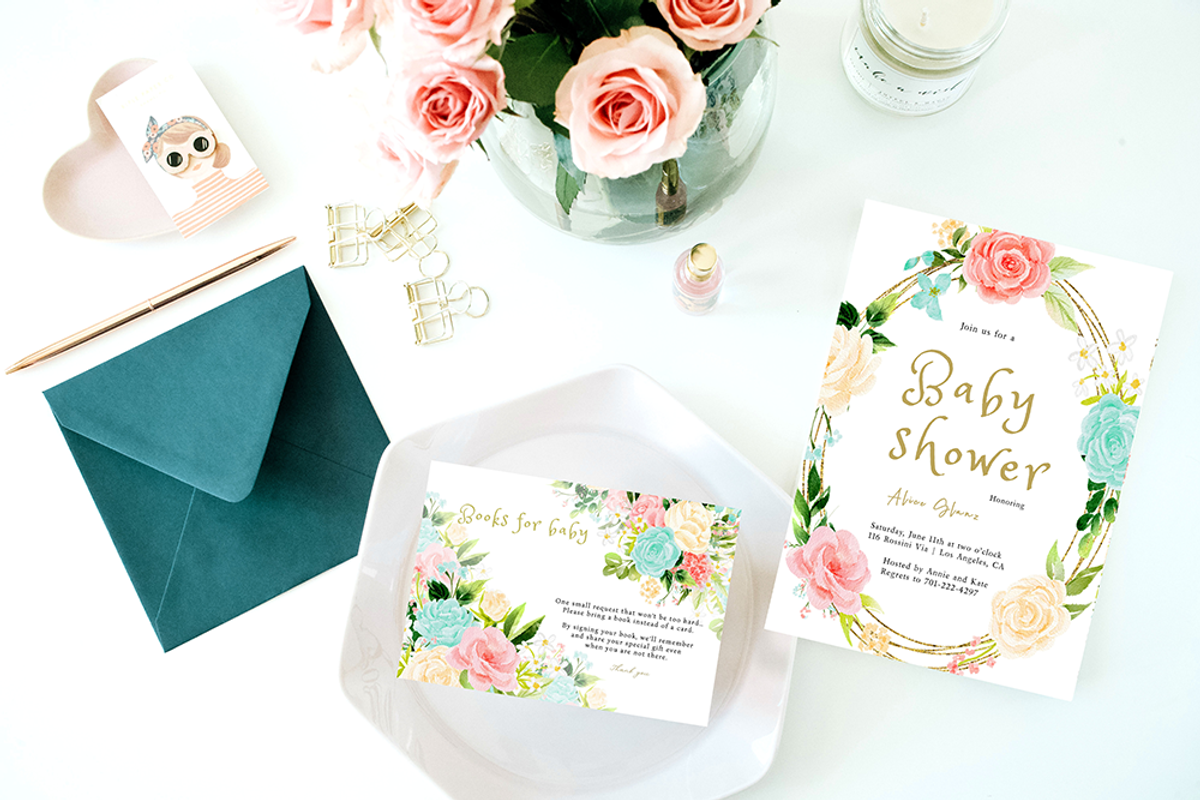 Pink mint floral clipart, an Illustration by heyiamalice (Photo 9 of 13)