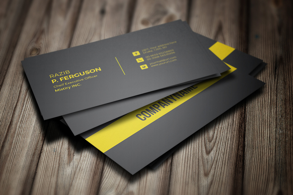 Stylish Business Card, a Business Card Template by Rongmistiry (Photo 4 of 5)