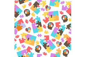 Multicolored puzzle folding picture, an Education Illustration by Vectorbuum