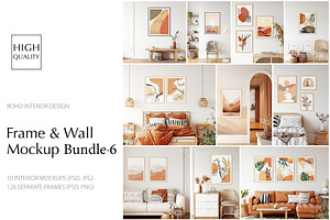 Frame & Wall Mockup Bundle - 6