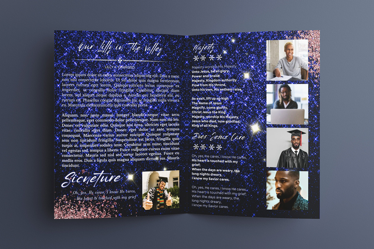 funeral program template, a Templates & Theme by iloveTemplate