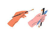 Artist, painter hands with art tools, a Person Illustration by PaperTrident (Thumbnail 4 of 8)
