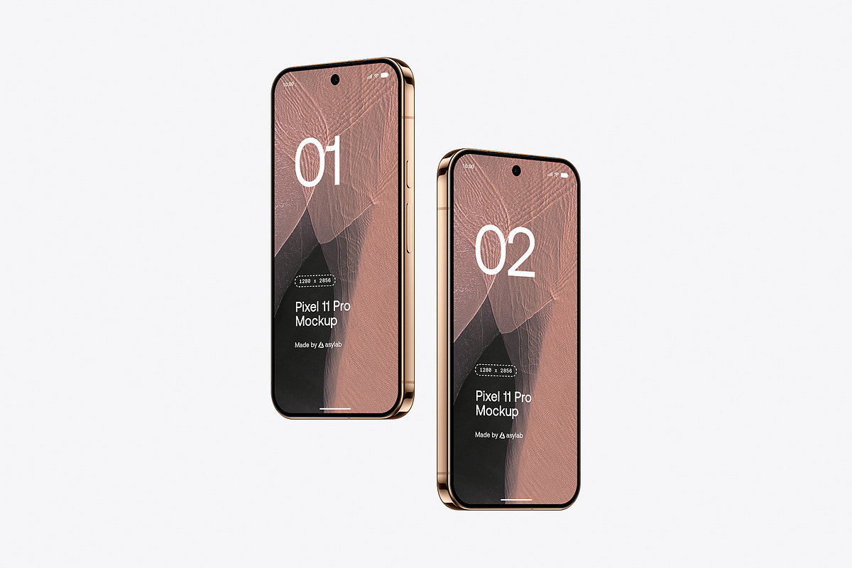 Google Pixel 11 Pro Mockups, an Android Mockup by Asylab (Photo 52 of 62)