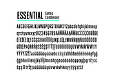 Essential Gothic Condensed, a Sans Serif Font by JaninaA (Thumbnail 2 of 10)