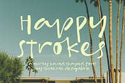 Happy Strokes, a Handwritten Font by shineink.designlab (Thumbnail 1 of 10)