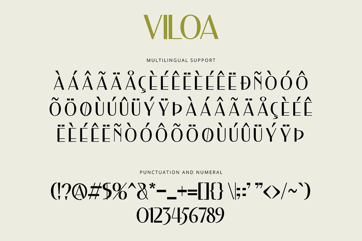 Viloa - A Modern Sans Serif Typeface, a Sans Serif Font by overlaytemplates (Photo 5 of 5)