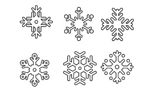 Snowflakes Set 3 Procreate Brush