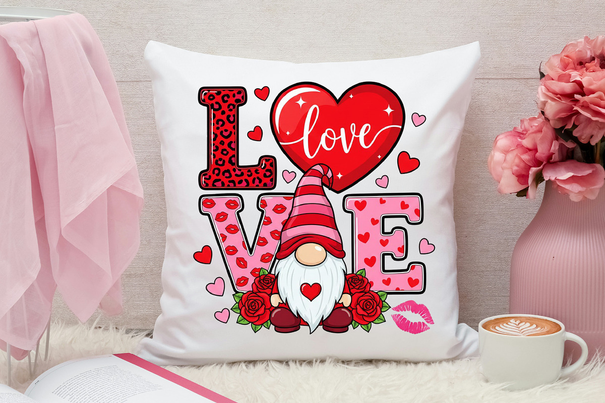 Valentine Gnome PNG, an Illustration by Canvas Craft (Photo 7 of 7)