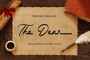 The Dear - Signature Classic Font, a Script Font by Almarkhatype (Thumbnail 1 of 10)