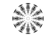 Premium Mandala Illustration Pack, a Decorative Illustration by NJ Himel (Thumbnail 88 of 101)